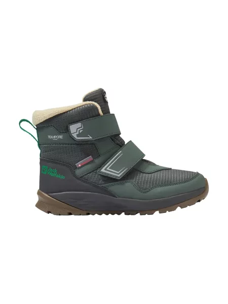Jack Wolfskin Škornji za sneg Polar Bear B Texapore Mid VC K zelena