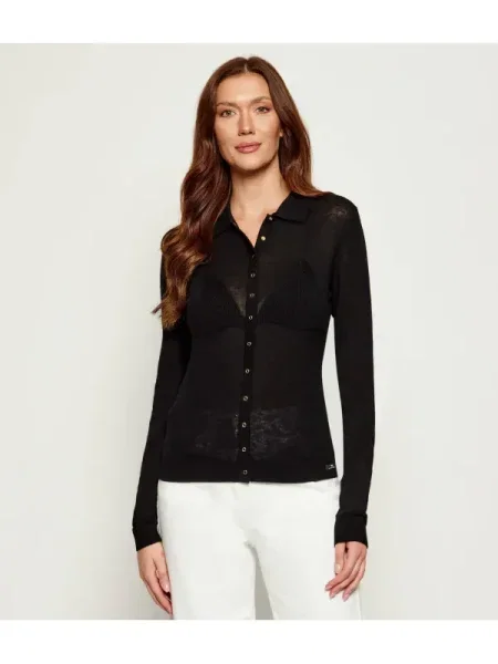 Elisabetta Franchi De lână cardigan negru