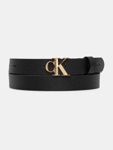 De Damă Calvin Klein Facet Ck Buckle Pebble negru