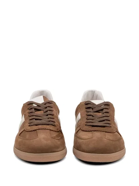 Sneakerși Tom Ford din nubuc cu dungi maro