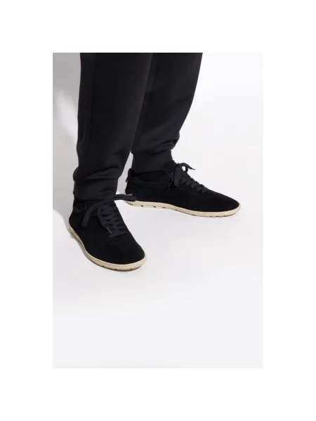 Sneakersy Giorgio Armani zamszowe czarne
