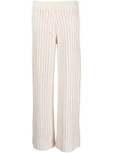 Pantaloni Fabiana Filippi tricotate alb