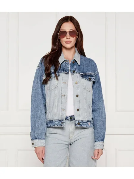 Guess Jeans farmerdzseki átmeneti oversize kék