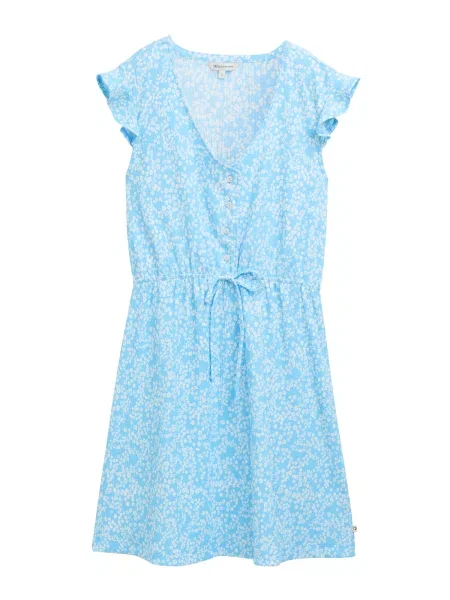 TOM TAILOR DENIM Rochie turcoaz alb