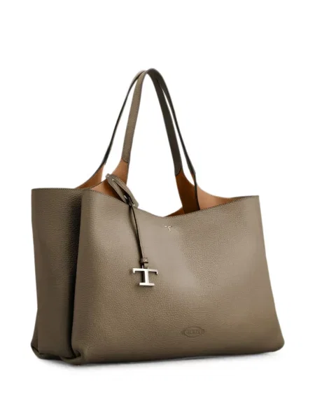 Geantă shopper Tod's din piele gri