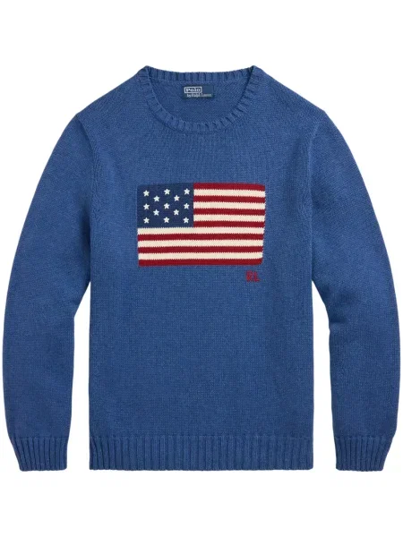 Slip de baie Polo Ralph Lauren cu broderie din piele de căprioară în carouri albastru