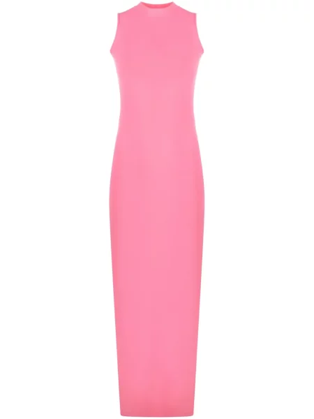 Rochie maxi Sportmax lungă de costum roz