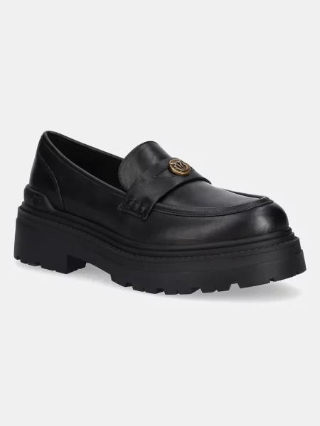 Мокасини Pinko Mia 24 с платформа черно