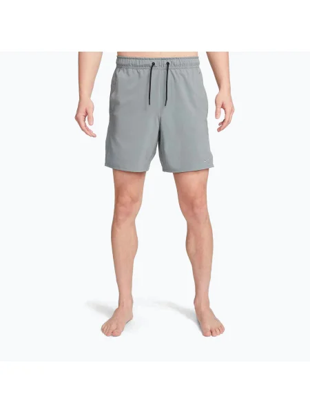 Férfi rövidnadrág Nike Unlimited Dri-Fit 7" bélés nélküli smoke grey/black/smoke grey. Méret: S fekete