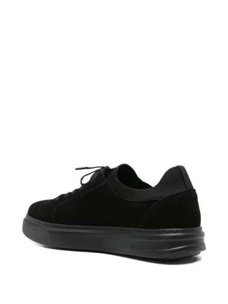 Sneakers Sergio Moretti Firenze με κορδόνια σουέντ μαύρο