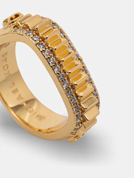 Michael Kors каблучка позолочена з цирконієм
