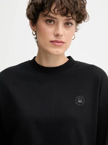 Свитер United Colors Of Benetton с принтом черный