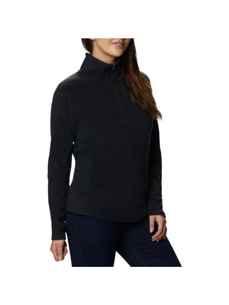 Bluză Columbia din fleece de jumătate de fermoar negru