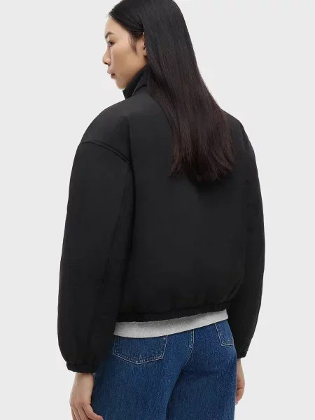 Джинсова куртка Tommy Jeans з високим коміром чорна