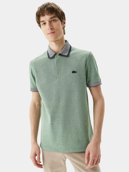 Поло Lacoste зелений