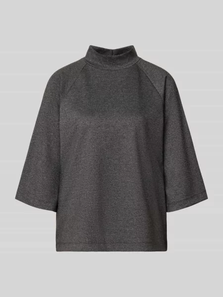 Bluzka o luźnym kroju bez rękawów z golfem typu mock neck Soyaconcept