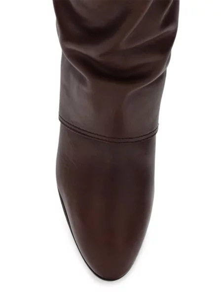 Cizme Chloé din piele maro