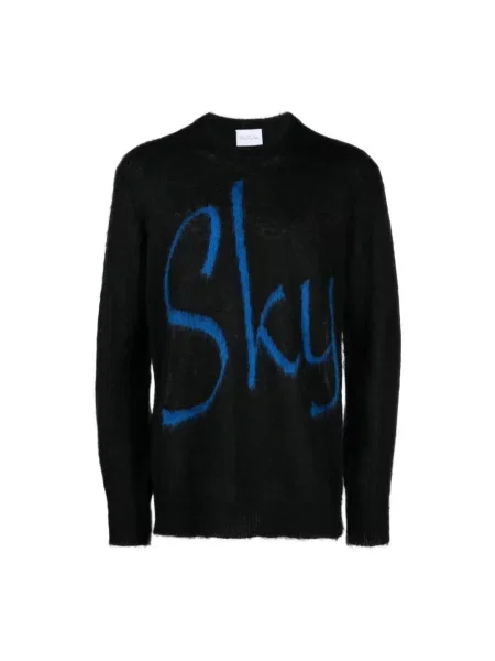 Dzianinowy sweter Blue Sky Inn z nadrukiem czarny