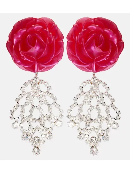 Cercei Magda Butrym de cristal argintiu