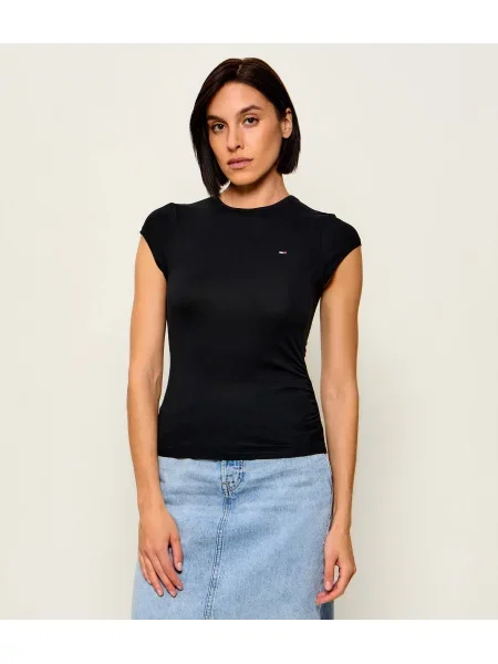 Tommy Jeans Tricou Draped negru