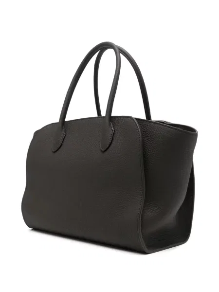 Geantă shopper The Row din piele maro