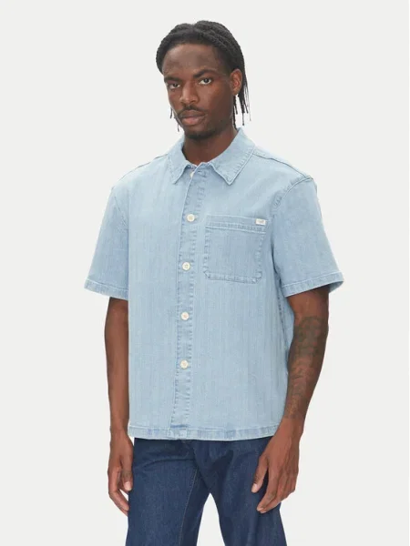 Mustang дънкова риза Phoenix Boxy Fit син