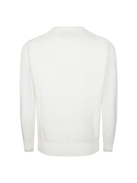 Sweter Mc2 Saint Barth z długim rękawem biały
