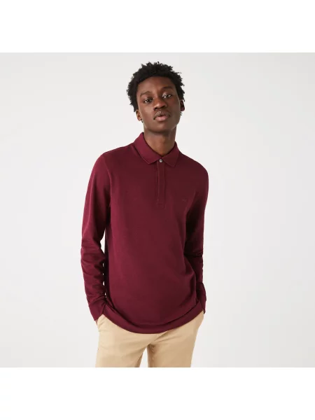 Lacoste Koszulka Polo Z Długim Rękawem Paris Classic Fit Stretch