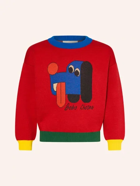 Bobo Choses Sweter rot czerwony