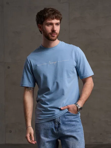 Футболка ISSA Plus блакитний