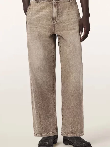 AllSaints blugi barrel pentru bărbați RAAFI maro