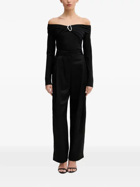 Pantaloni Sisley conici negru