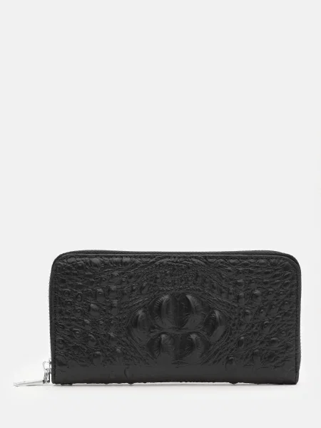 Кожаный кошелек Borsa Leather черный