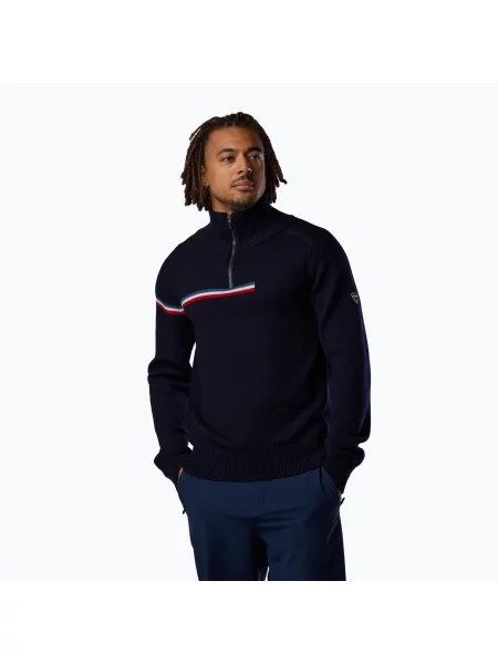Pulover pentru bărbați Rossignol Odysseus Half Zip Merino dark navy marină