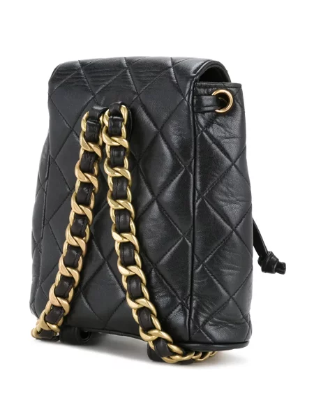 Prošívaný batoh Chanel Pre-owned černý