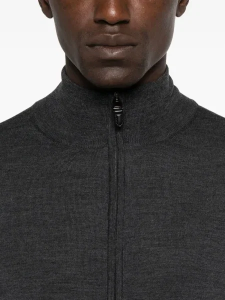 Вълнена жилетка Canali сиво