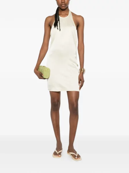 Rochie mini Enza Costa fără mâneci galben