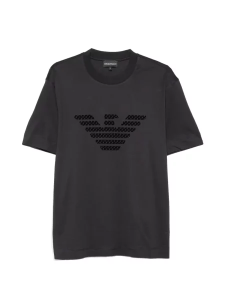 Tricou Emporio Armani cu imagine negru