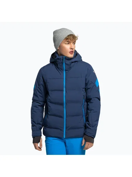 Olcsóbban. Férfi sí kabát Rossignol Depart dark navy. Méret: XXL sötétkék