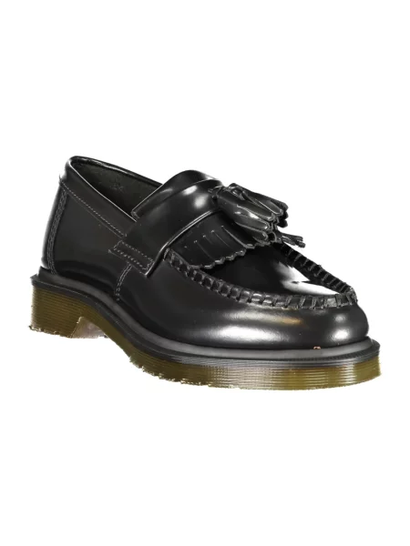 Półbuty Dr. Martens skórzane z frędzli czarne
