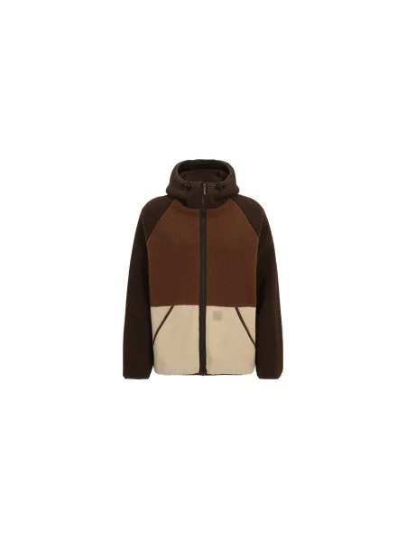 IrieDaily Quentin Fleece Jacket Mężczyźni Kurtki IrieDaily Size: M brązowy