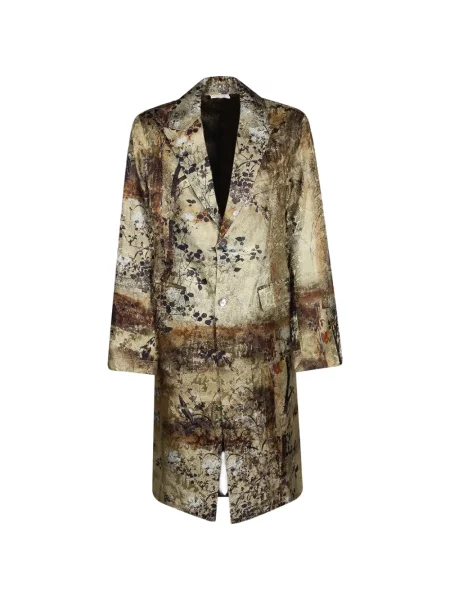 Palton Pierre-louis Mascia cu model floral cu imagine din jacard