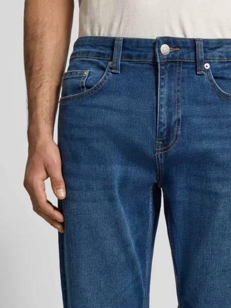 Jeansy krój regular fit z mieszanki bawełny model „WEFT” Only & Sons niebieskie
