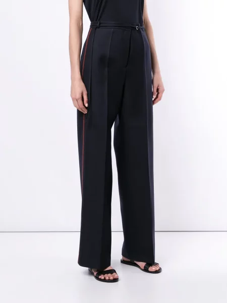 Pantaloni palazzo Jil Sander albastru