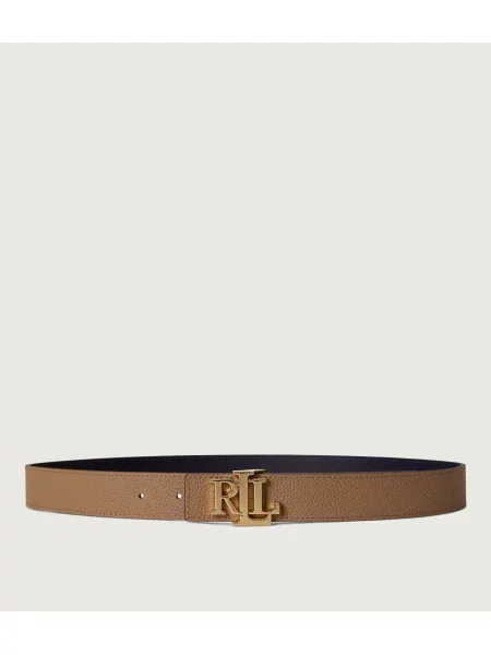 LAUREN RALPH LAUREN Curea din piele cu două fețe bej