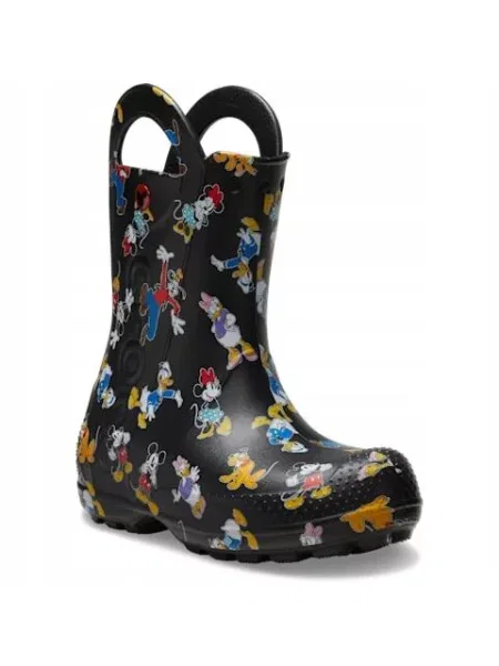 Kalosze Dla Dzieci Crocs Mickey Friends Handle It Boot Kids. czarne