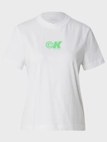 Футболка Calvin Klein Jeans з джерсі біла
