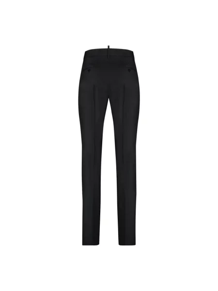 Spodnie Dsquared2 wełniane czarne