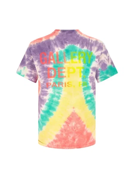 Tie dye koszulka Gallery Dept. z okrągłym dekoltem wiązana