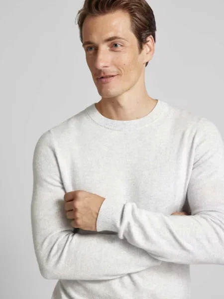 Sweter dzianinowy z mieszanki wełny i z domieszką kaszmiru Mcneal